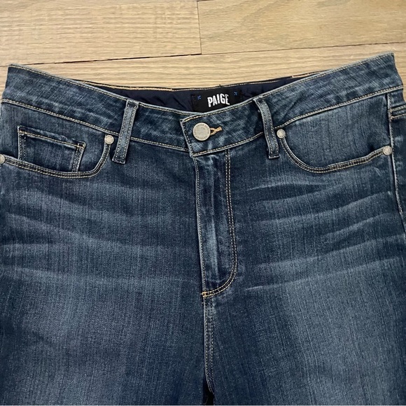 Anthropologie Paige Bell Canyon High Rise Flare Jeans Size 32 - Picture 5 of 12